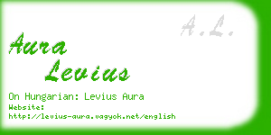 aura levius business card